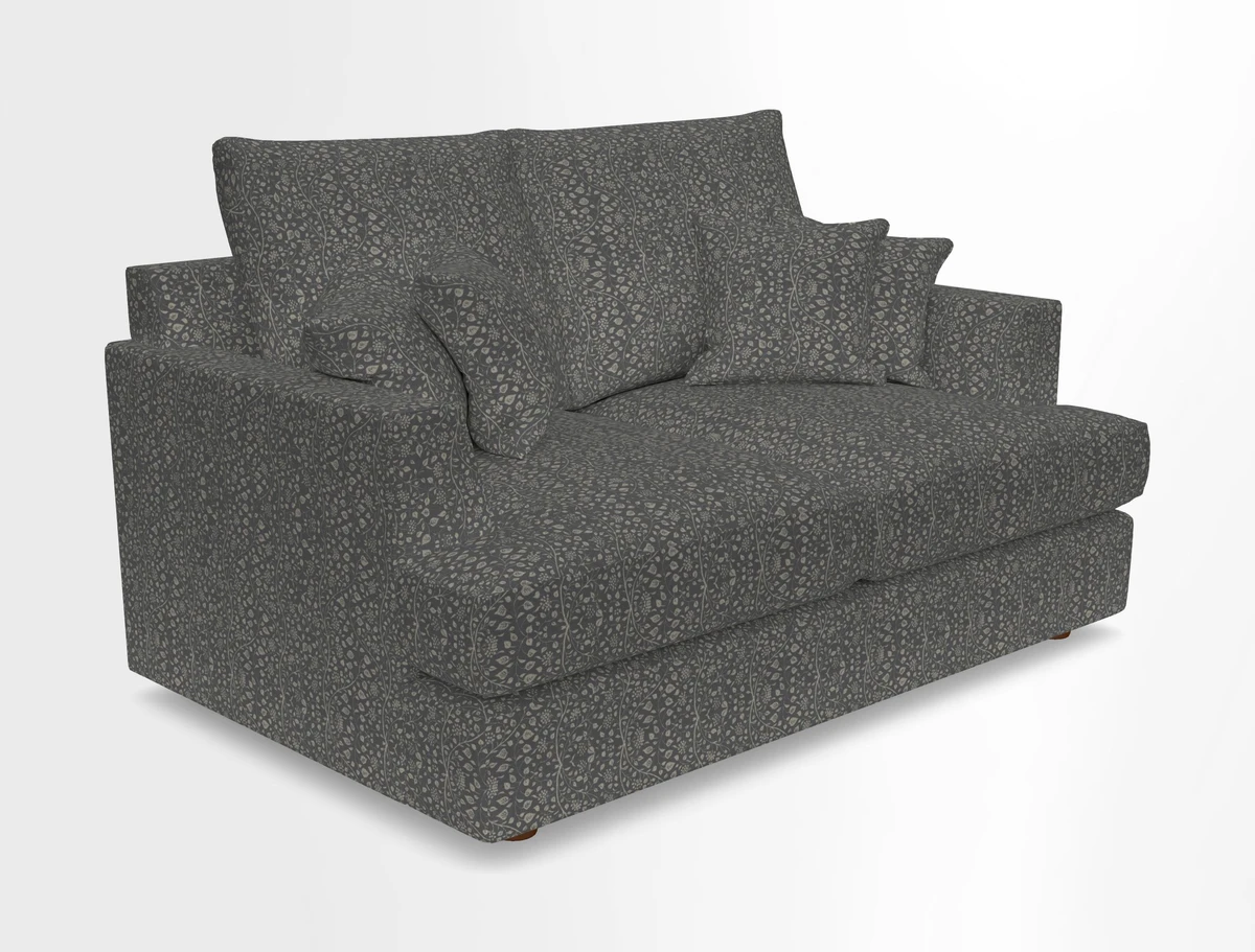 Slingsby 2 Seater Fitted Cover Sofa in Two Tone Plain Biscuit.  Loose cover version available