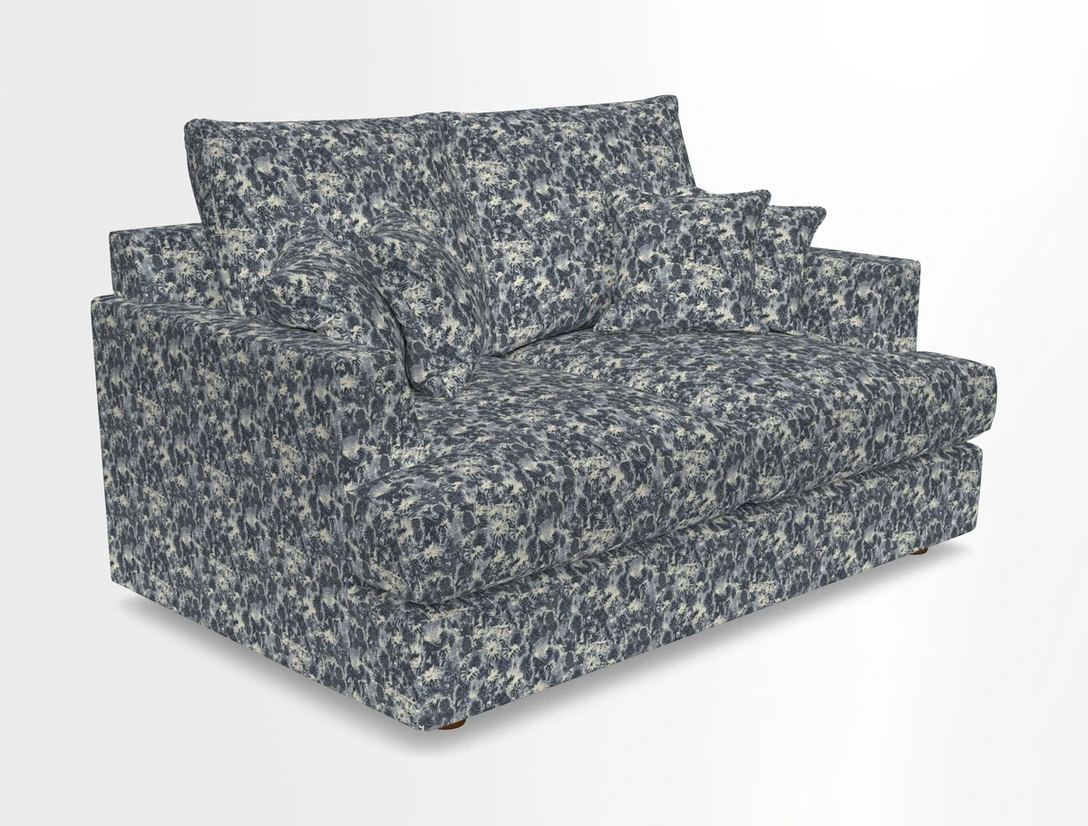 Slingsby 2 Seater Fitted Cover Sofa in Two Tone Plain Biscuit.  Loose cover version available