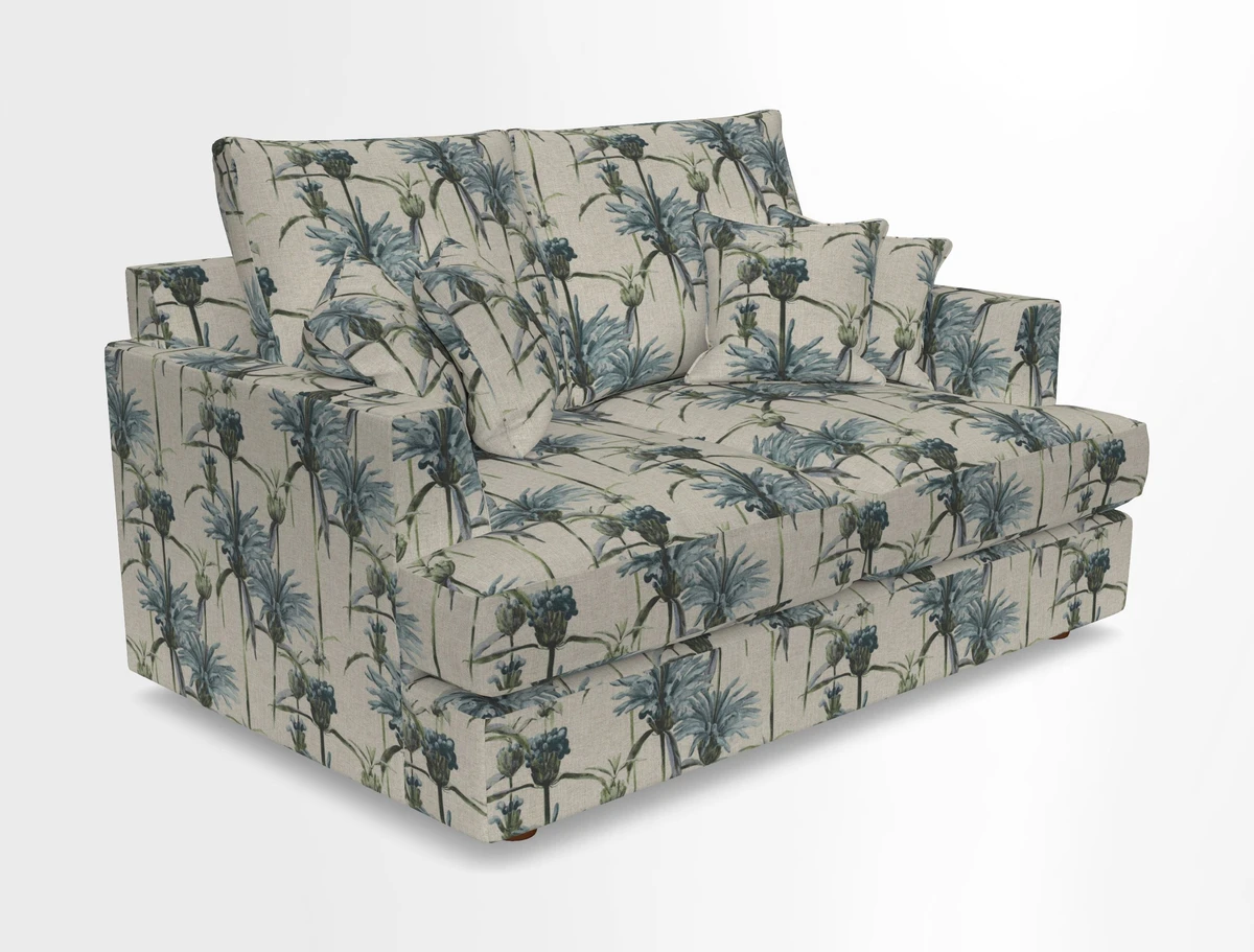 Slingsby 2 Seater Fitted Cover Sofa in Two Tone Plain Biscuit.  Loose cover version available