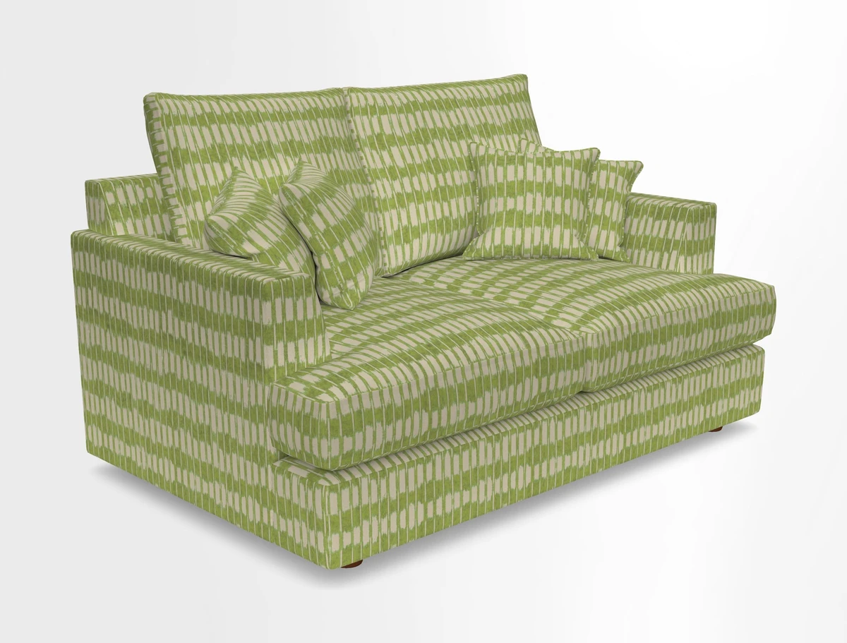 Slingsby 2 Seater Fitted Cover Sofa in Two Tone Plain Biscuit.  Loose cover version available