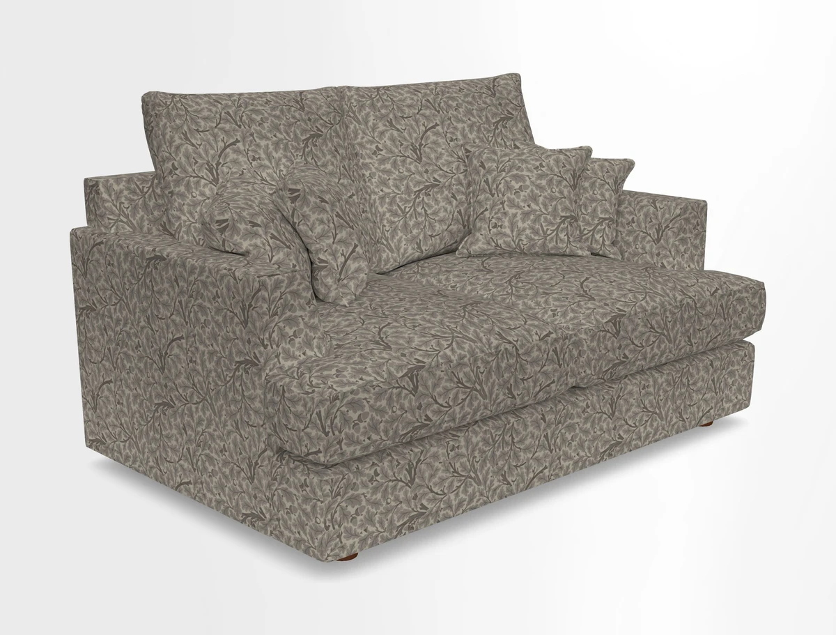 Slingsby 2 Seater Fitted Cover Sofa in Two Tone Plain Biscuit.  Loose cover version available