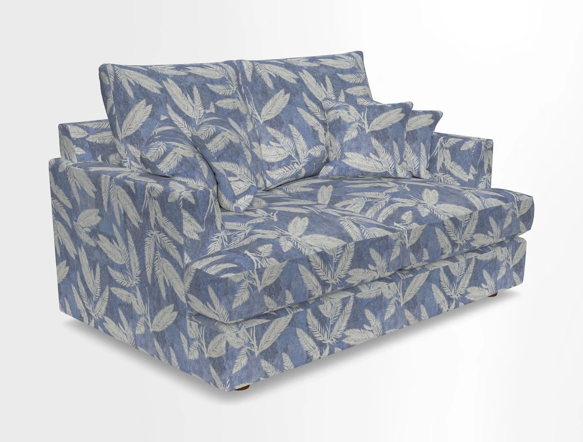 Slingsby 2 Seater Fitted Cover Sofa in Two Tone Plain Biscuit.  Loose cover version available