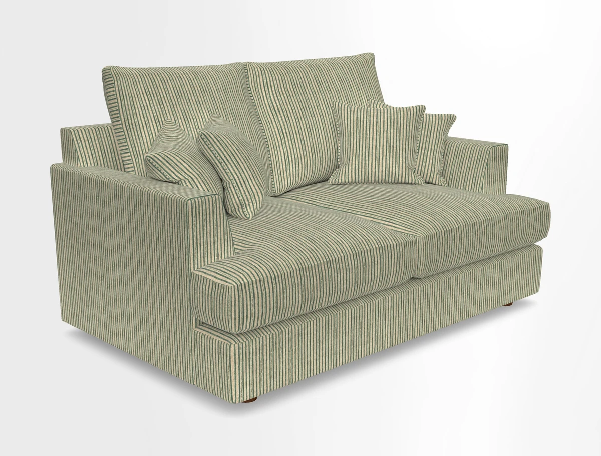Slingsby 2 Seater Fitted Cover Sofa in Two Tone Plain Biscuit.  Loose cover version available