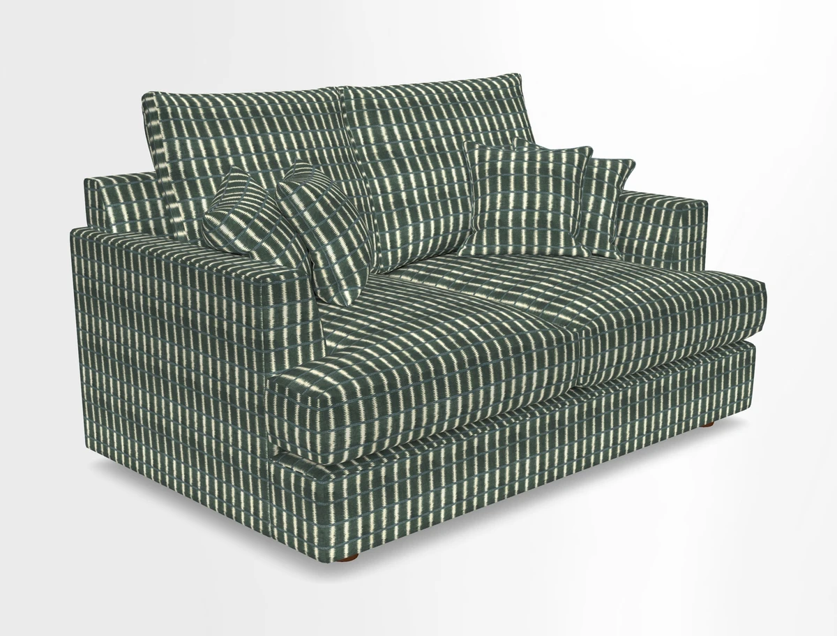 Slingsby 2 Seater Fitted Cover Sofa in Two Tone Plain Biscuit.  Loose cover version available