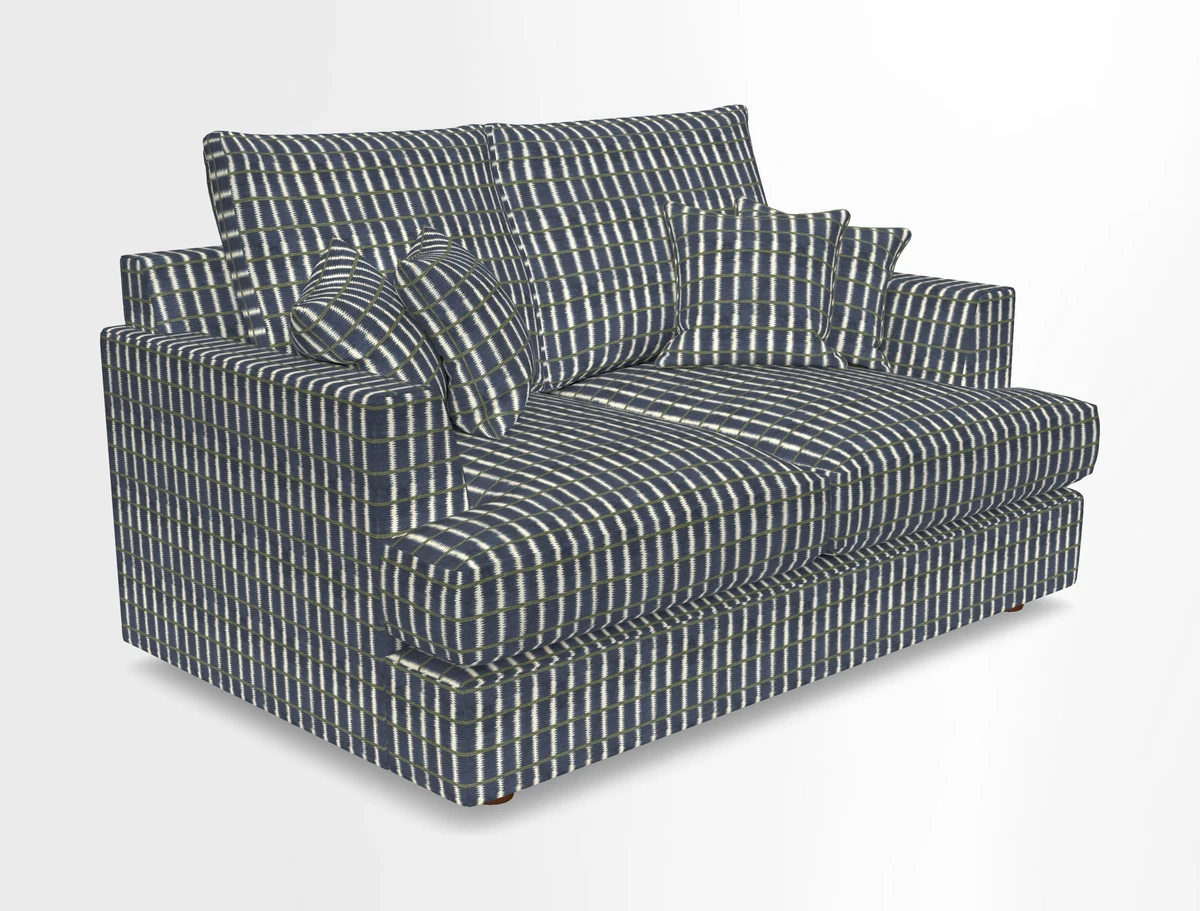 Slingsby 2 Seater Fitted Cover Sofa in Two Tone Plain Biscuit.  Loose cover version available
