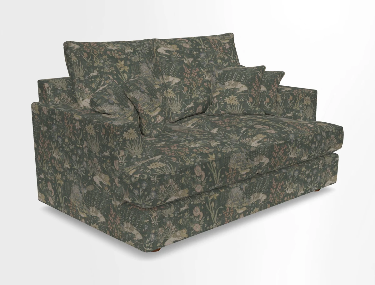 Slingsby 2 Seater Fitted Cover Sofa in Two Tone Plain Biscuit.  Loose cover version available
