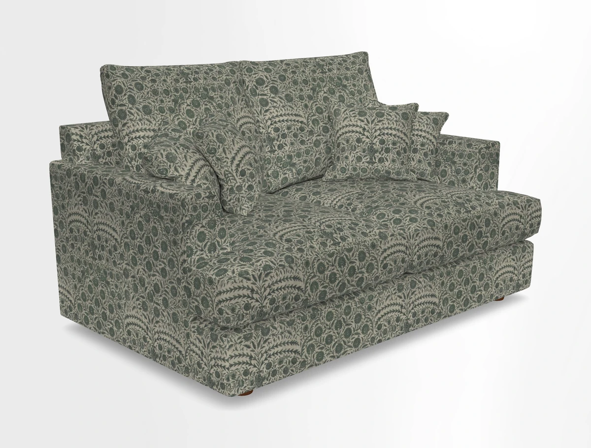 Slingsby 2 Seater Fitted Cover Sofa in Two Tone Plain Biscuit.  Loose cover version available