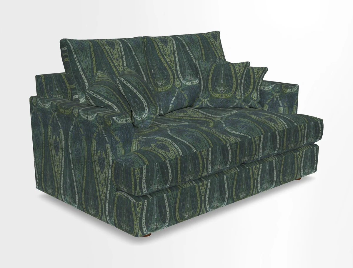 Slingsby 2 Seater Fitted Cover Sofa in Two Tone Plain Biscuit.  Loose cover version available