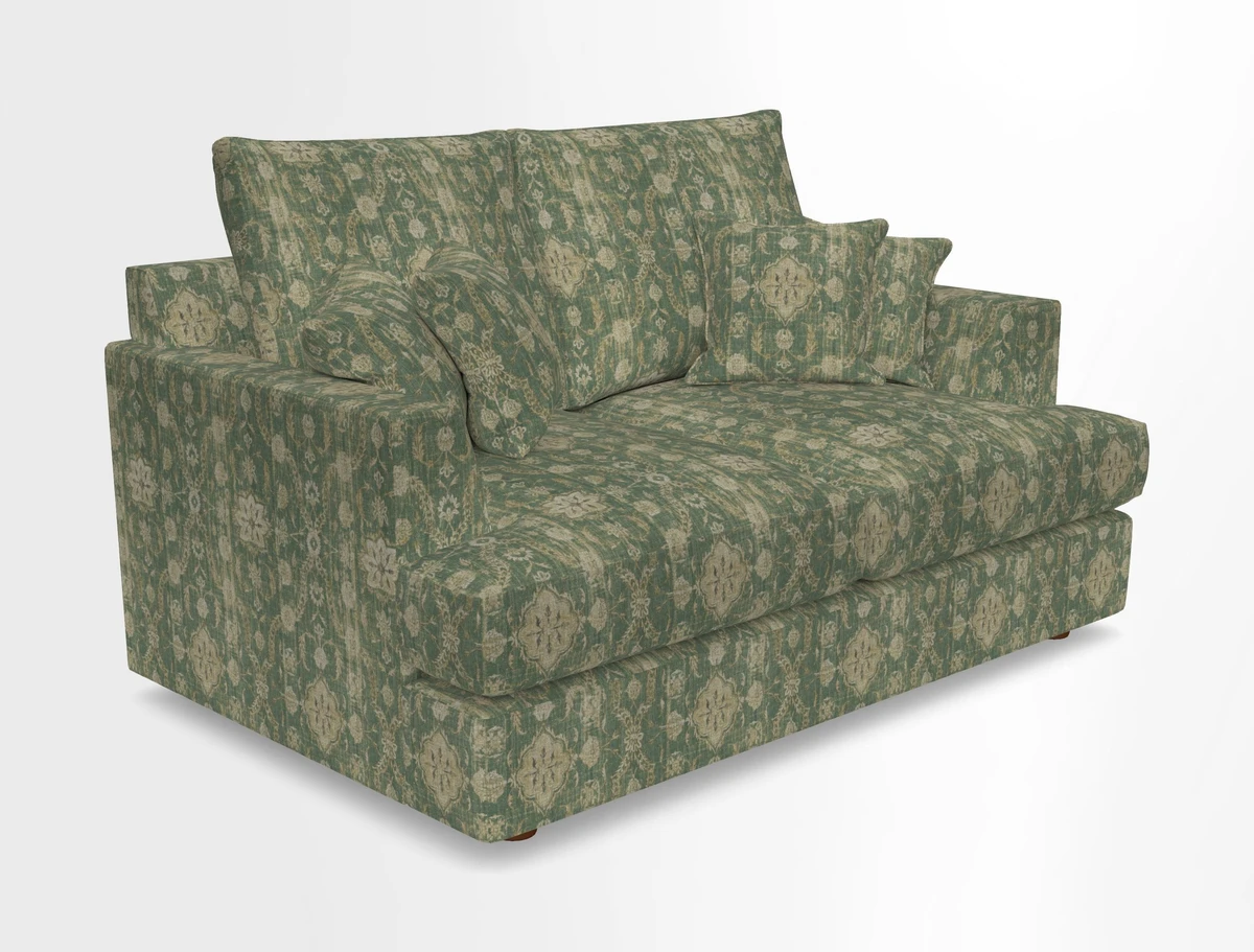 Slingsby 2 Seater Fitted Cover Sofa in Two Tone Plain Biscuit.  Loose cover version available