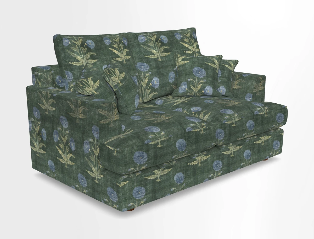 Slingsby 2 Seater Fitted Cover Sofa in Two Tone Plain Biscuit.  Loose cover version available