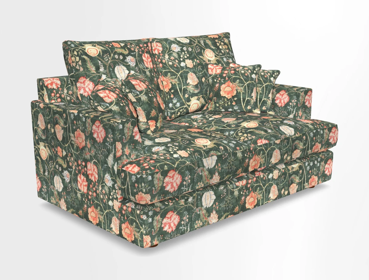 Slingsby 2 Seater Fitted Cover Sofa in Two Tone Plain Biscuit.  Loose cover version available