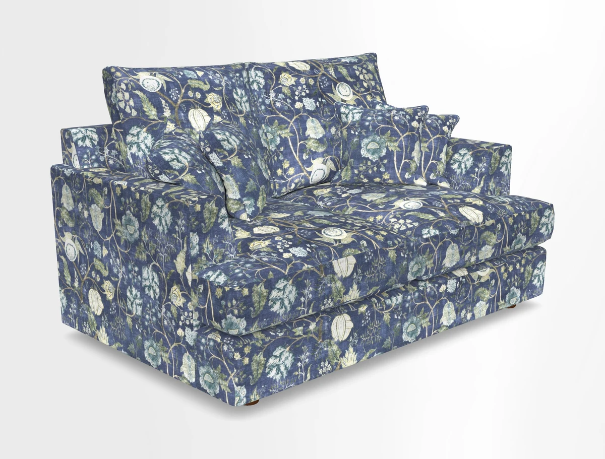 Slingsby 2 Seater Fitted Cover Sofa in Two Tone Plain Biscuit.  Loose cover version available