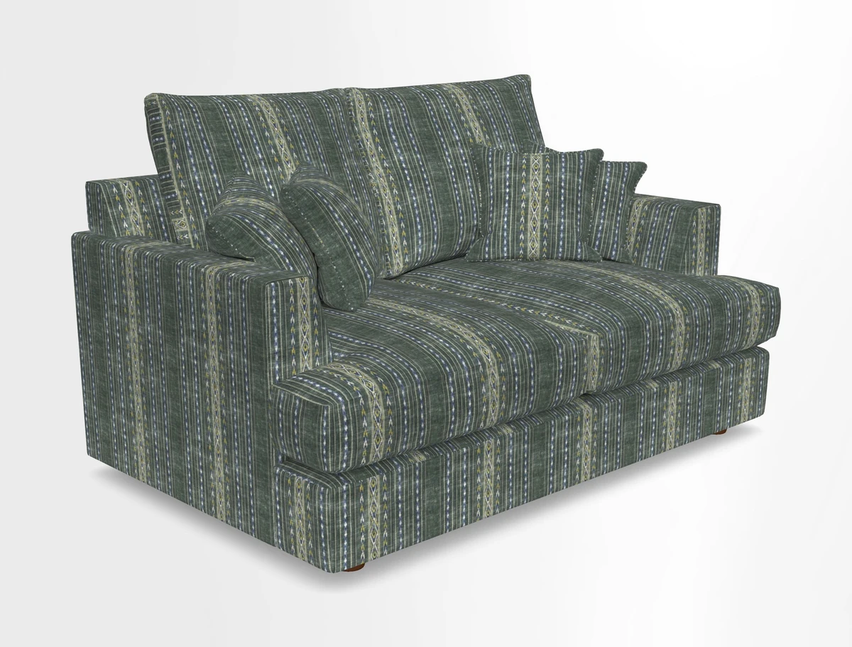 Slingsby 2 Seater Fitted Cover Sofa in Two Tone Plain Biscuit.  Loose cover version available