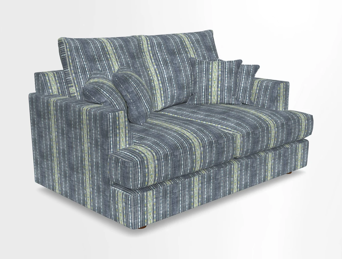 Slingsby 2 Seater Fitted Cover Sofa in Two Tone Plain Biscuit.  Loose cover version available