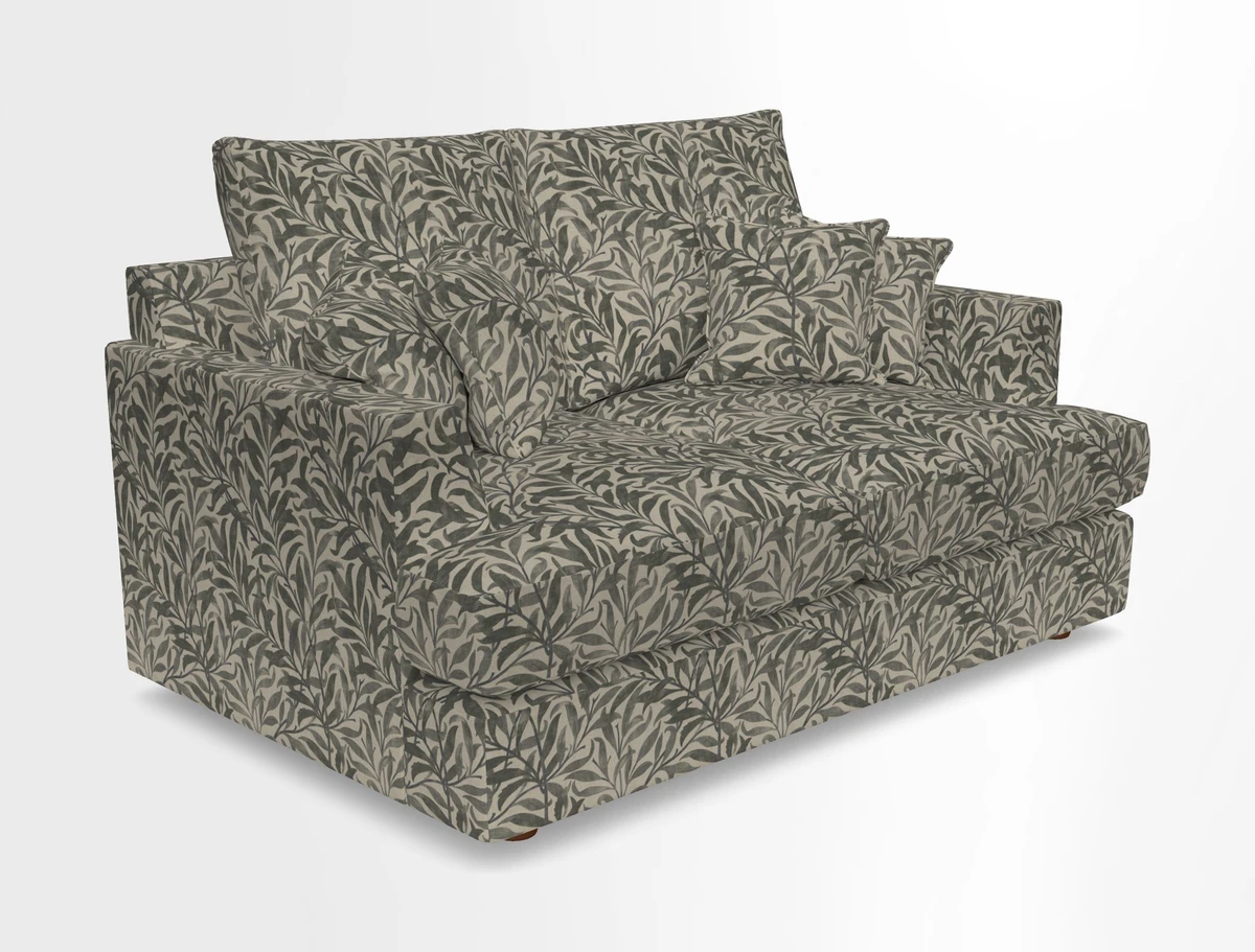Slingsby 2 Seater Fitted Cover Sofa in Two Tone Plain Biscuit.  Loose cover version available