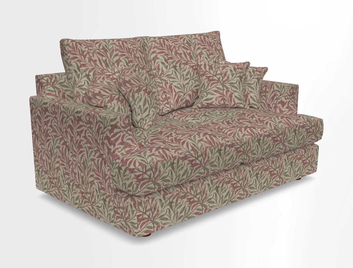 Slingsby 2 Seater Fitted Cover Sofa in Two Tone Plain Biscuit.  Loose cover version available