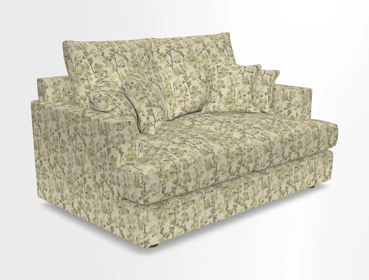 Slingsby 2 Seater Fitted Cover Sofa in Two Tone Plain Biscuit.  Loose cover version available