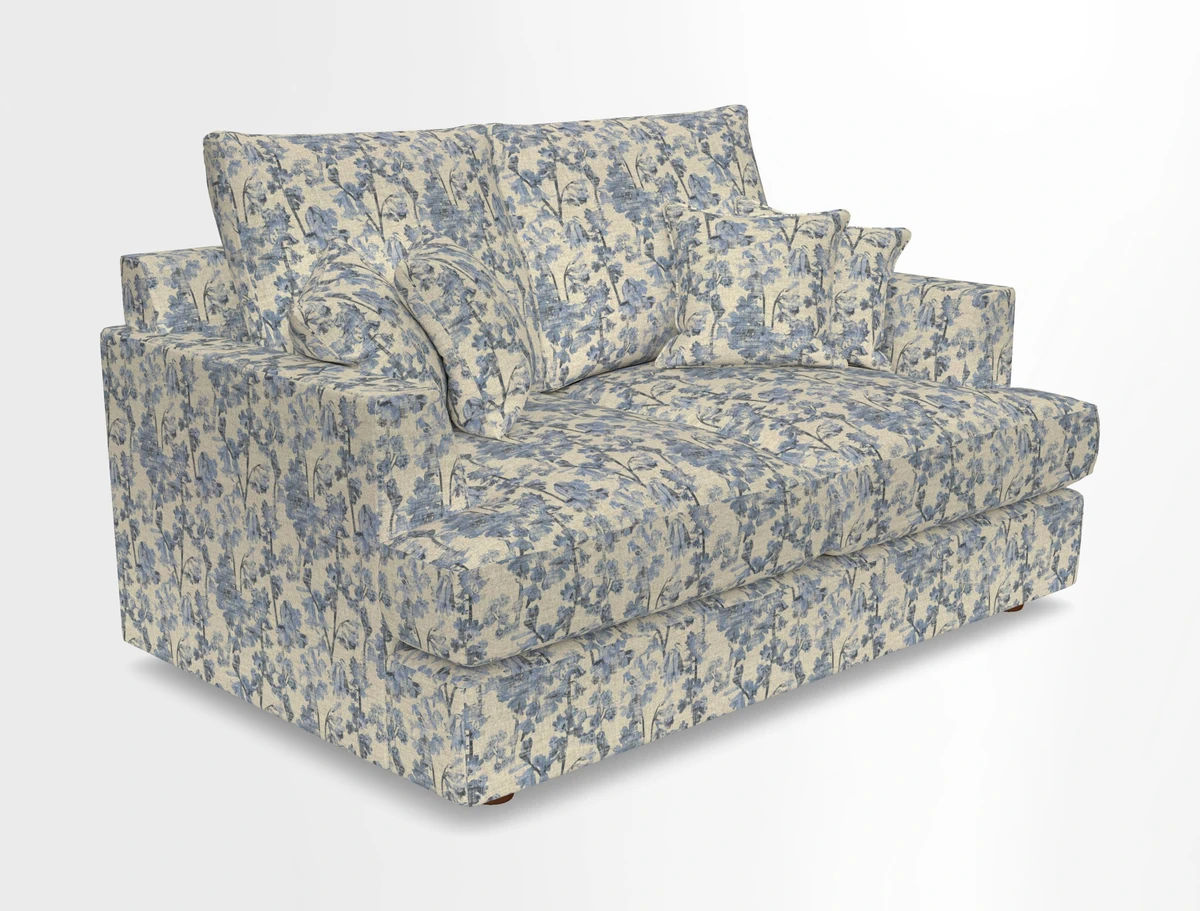 Slingsby 2 Seater Fitted Cover Sofa in Two Tone Plain Biscuit.  Loose cover version available