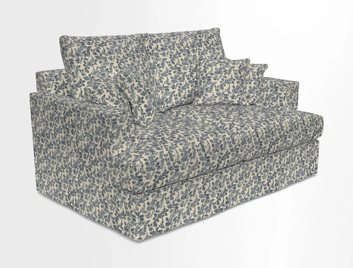 Slingsby 2 Seater Fitted Cover Sofa in Two Tone Plain Biscuit.  Loose cover version available