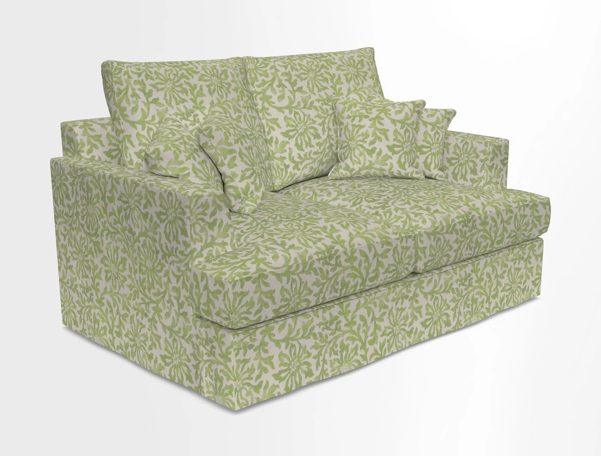 Slingsby 2 Seater Fitted Cover Sofa in Two Tone Plain Biscuit.  Loose cover version available