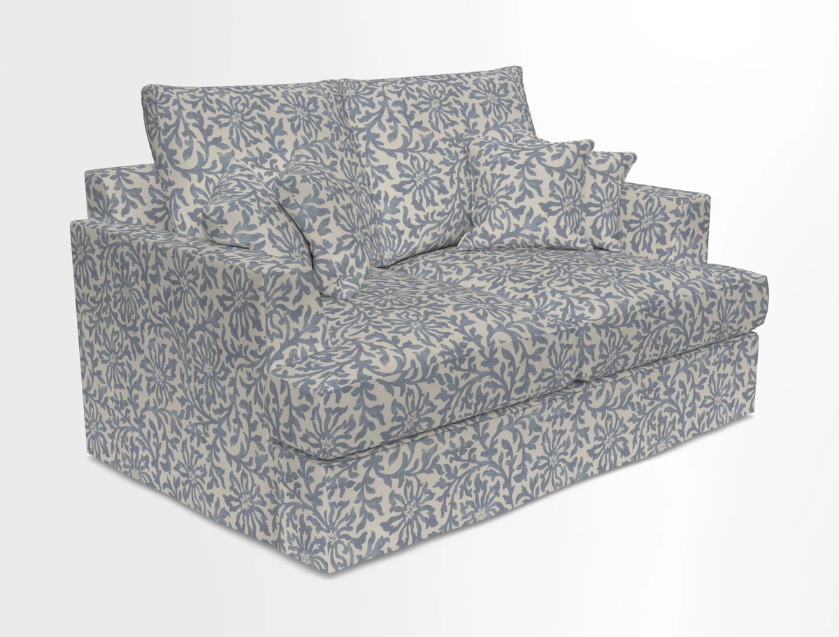 Slingsby 2 Seater Fitted Cover Sofa in Two Tone Plain Biscuit.  Loose cover version available