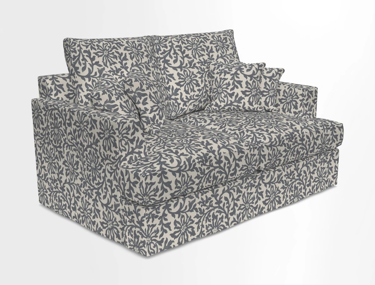 Slingsby 2 Seater Fitted Cover Sofa in Two Tone Plain Biscuit.  Loose cover version available