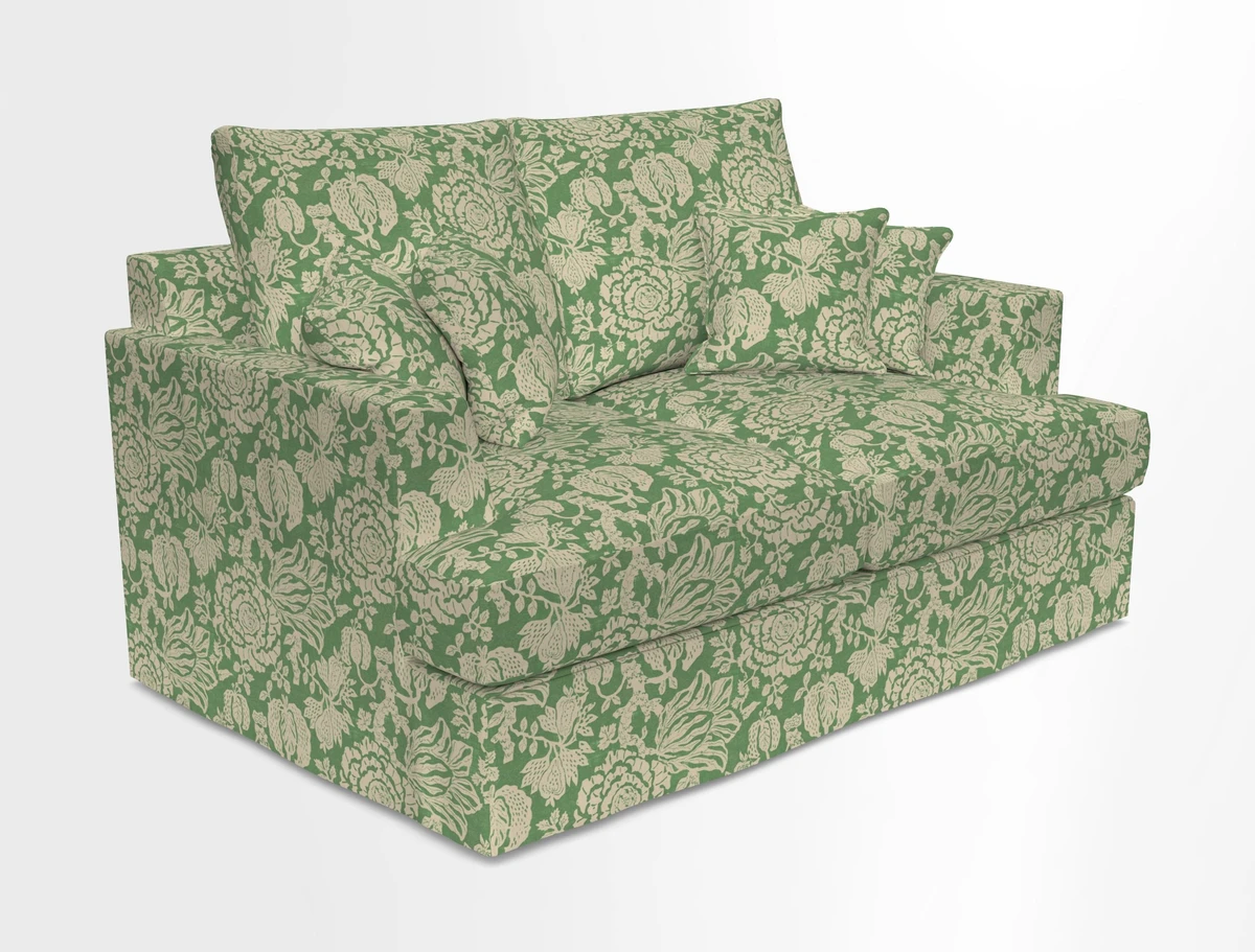 Slingsby 2 Seater Fitted Cover Sofa in Two Tone Plain Biscuit.  Loose cover version available