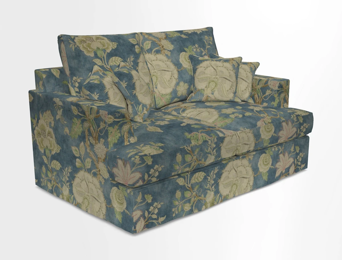 Slingsby 2 Seater Fitted Cover Sofa in Two Tone Plain Biscuit.  Loose cover version available