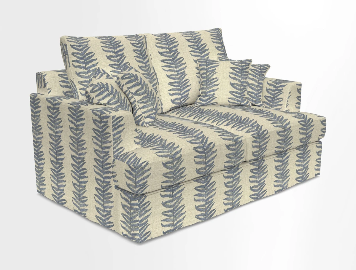 Slingsby 2 Seater Fitted Cover Sofa in Two Tone Plain Biscuit.  Loose cover version available