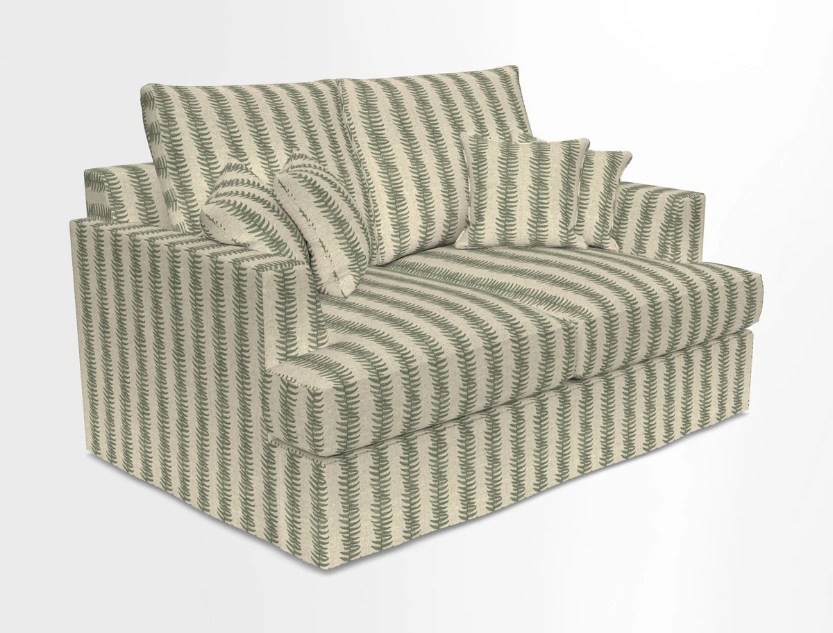 Slingsby 2 Seater Fitted Cover Sofa in Two Tone Plain Biscuit.  Loose cover version available