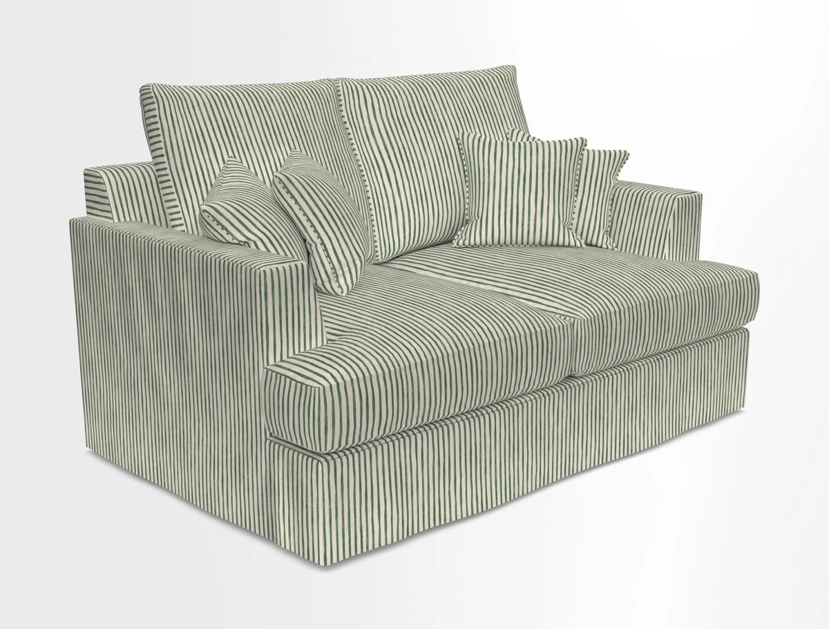 Slingsby 2 Seater Fitted Cover Sofa in Two Tone Plain Biscuit.  Loose cover version available