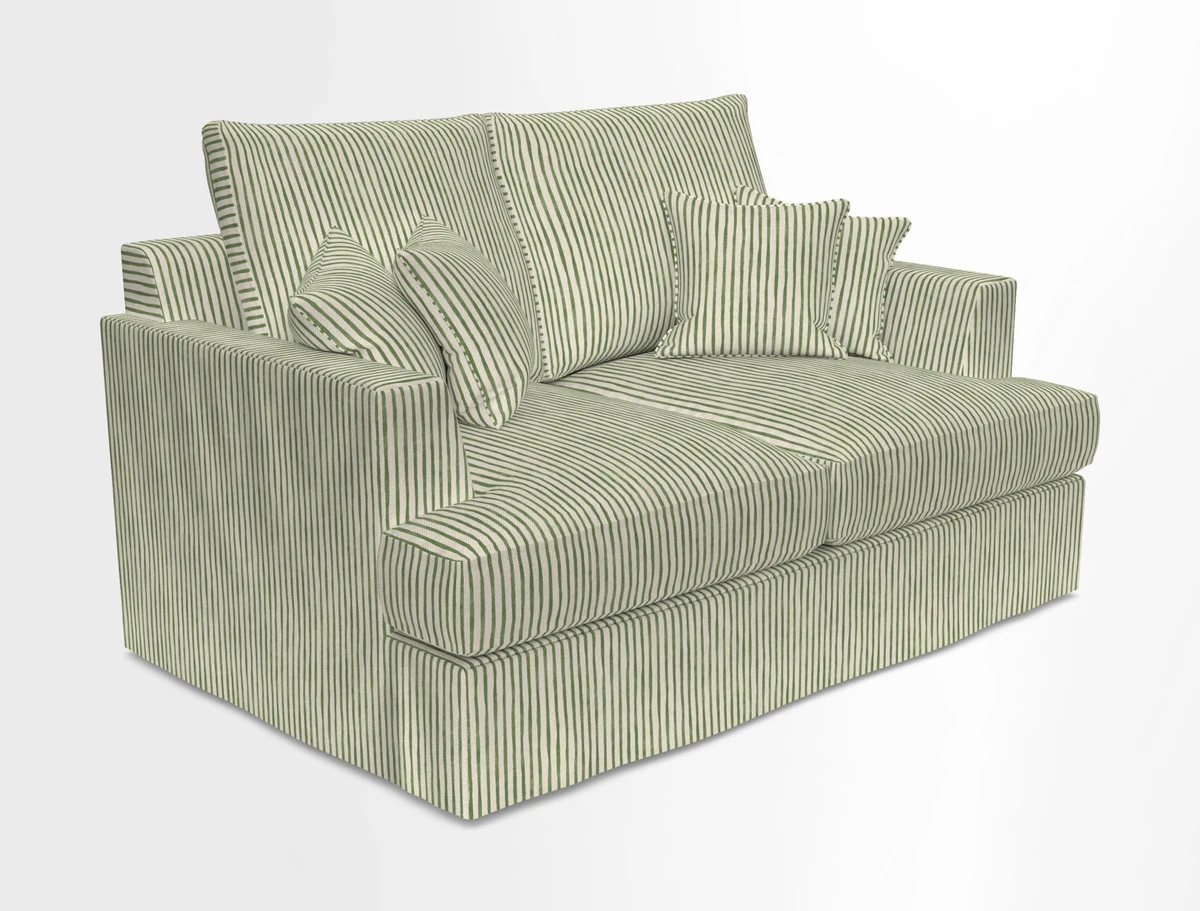 Slingsby 2 Seater Fitted Cover Sofa in Two Tone Plain Biscuit.  Loose cover version available