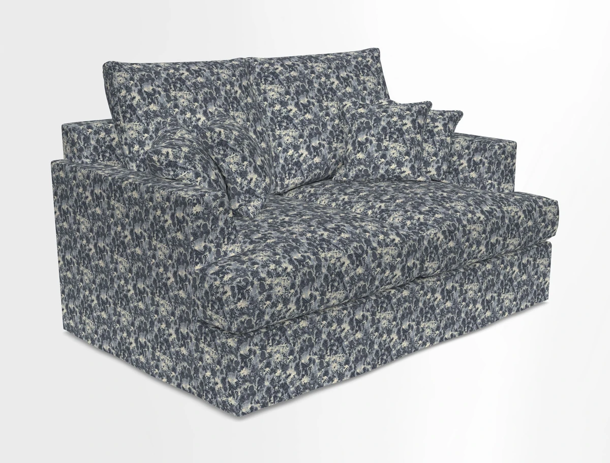 Slingsby 2 Seater Fitted Cover Sofa in Two Tone Plain Biscuit.  Loose cover version available