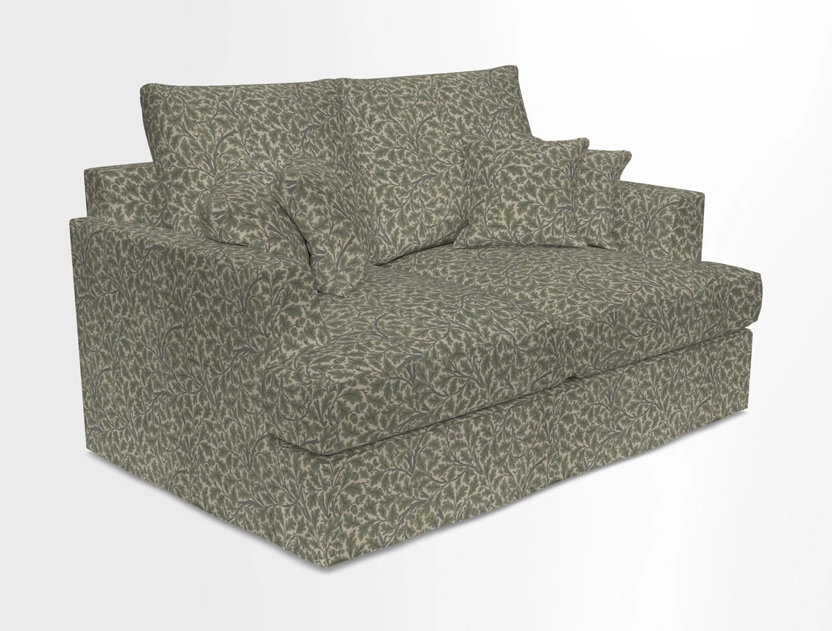 Slingsby 2 Seater Fitted Cover Sofa in Two Tone Plain Biscuit.  Loose cover version available