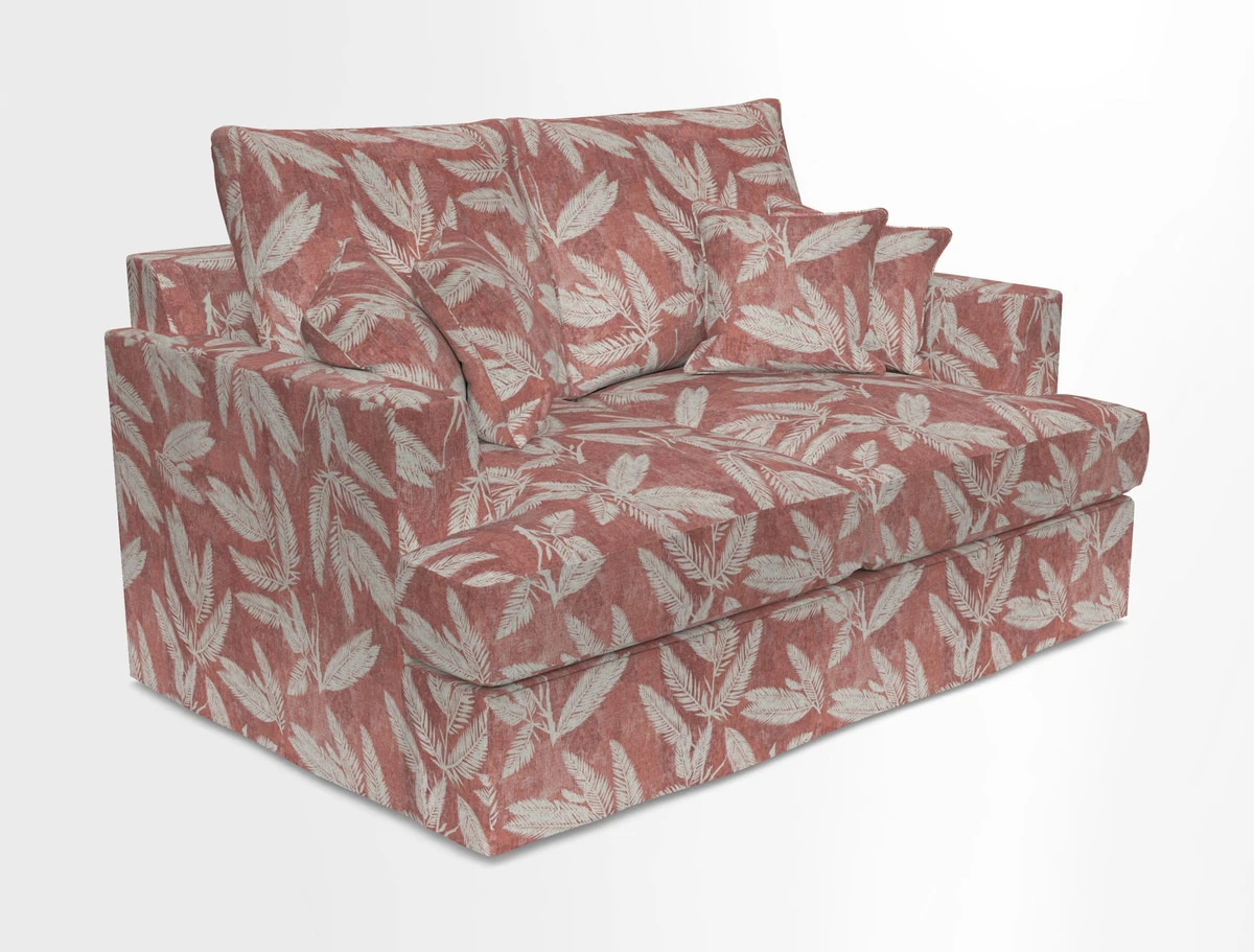 Slingsby 2 Seater Fitted Cover Sofa in Two Tone Plain Biscuit.  Loose cover version available