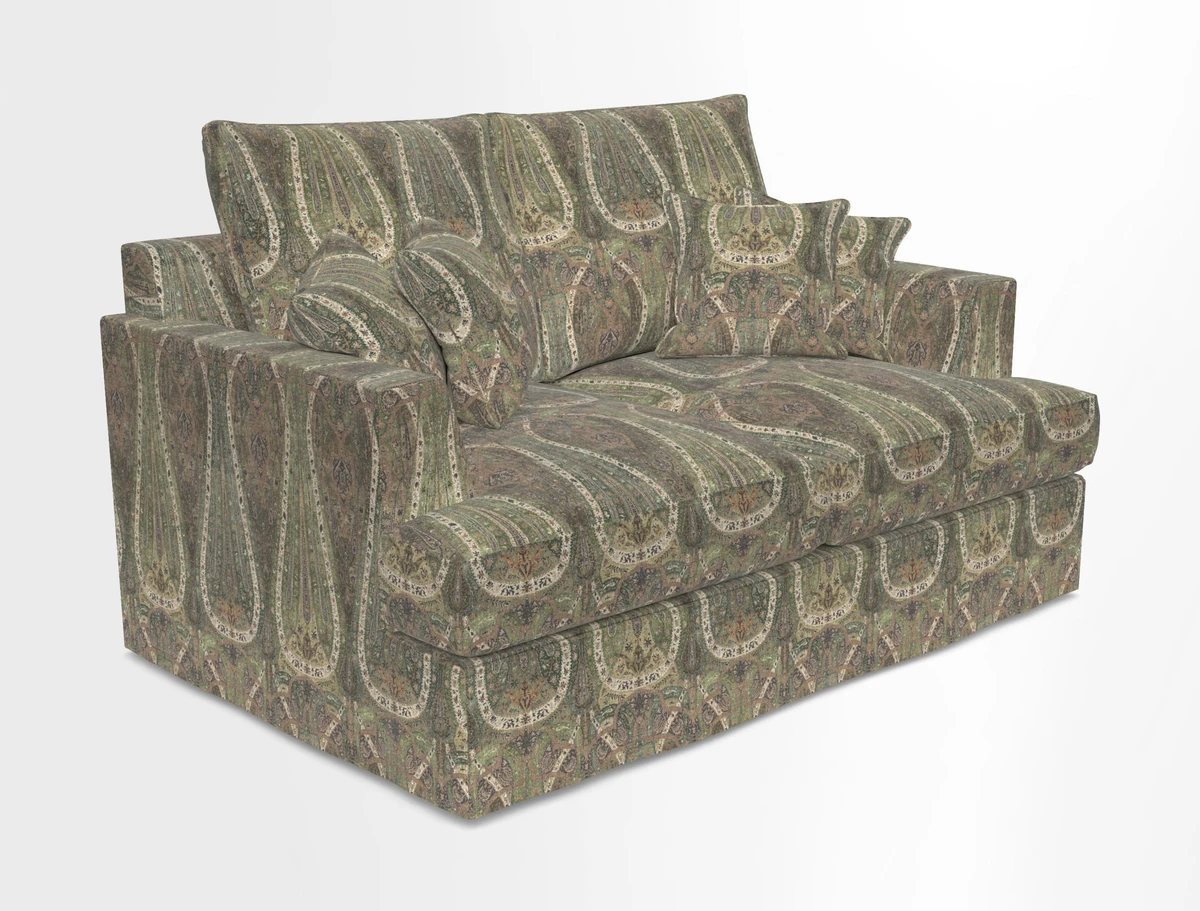 Slingsby 2 Seater Fitted Cover Sofa in Two Tone Plain Biscuit.  Loose cover version available
