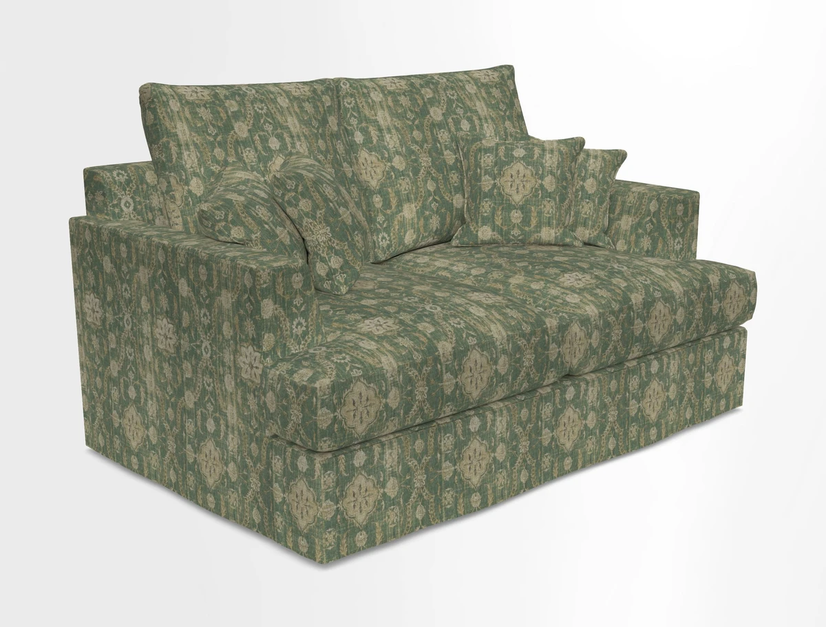 Slingsby 2 Seater Fitted Cover Sofa in Two Tone Plain Biscuit.  Loose cover version available