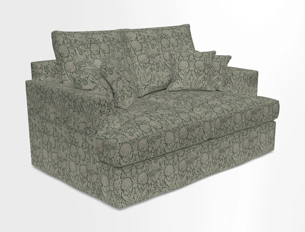 Slingsby 2 Seater Fitted Cover Sofa in Two Tone Plain Biscuit.  Loose cover version available