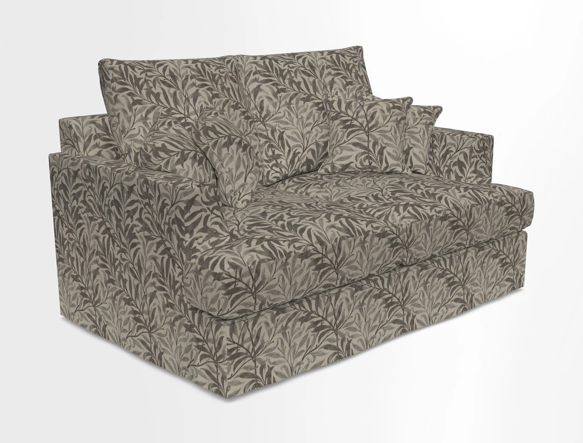 Slingsby 2 Seater Fitted Cover Sofa in Two Tone Plain Biscuit.  Loose cover version available