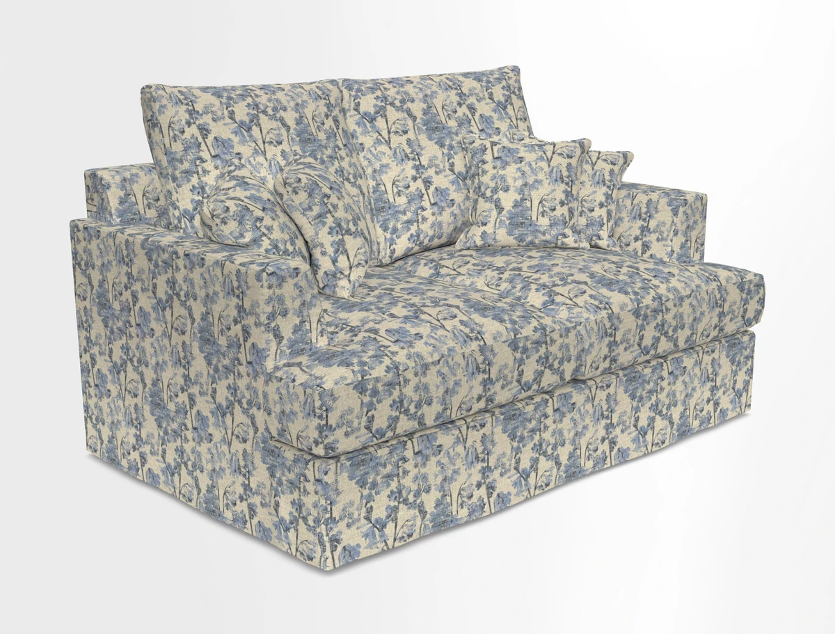 Slingsby 2 Seater Fitted Cover Sofa in Two Tone Plain Biscuit.  Loose cover version available