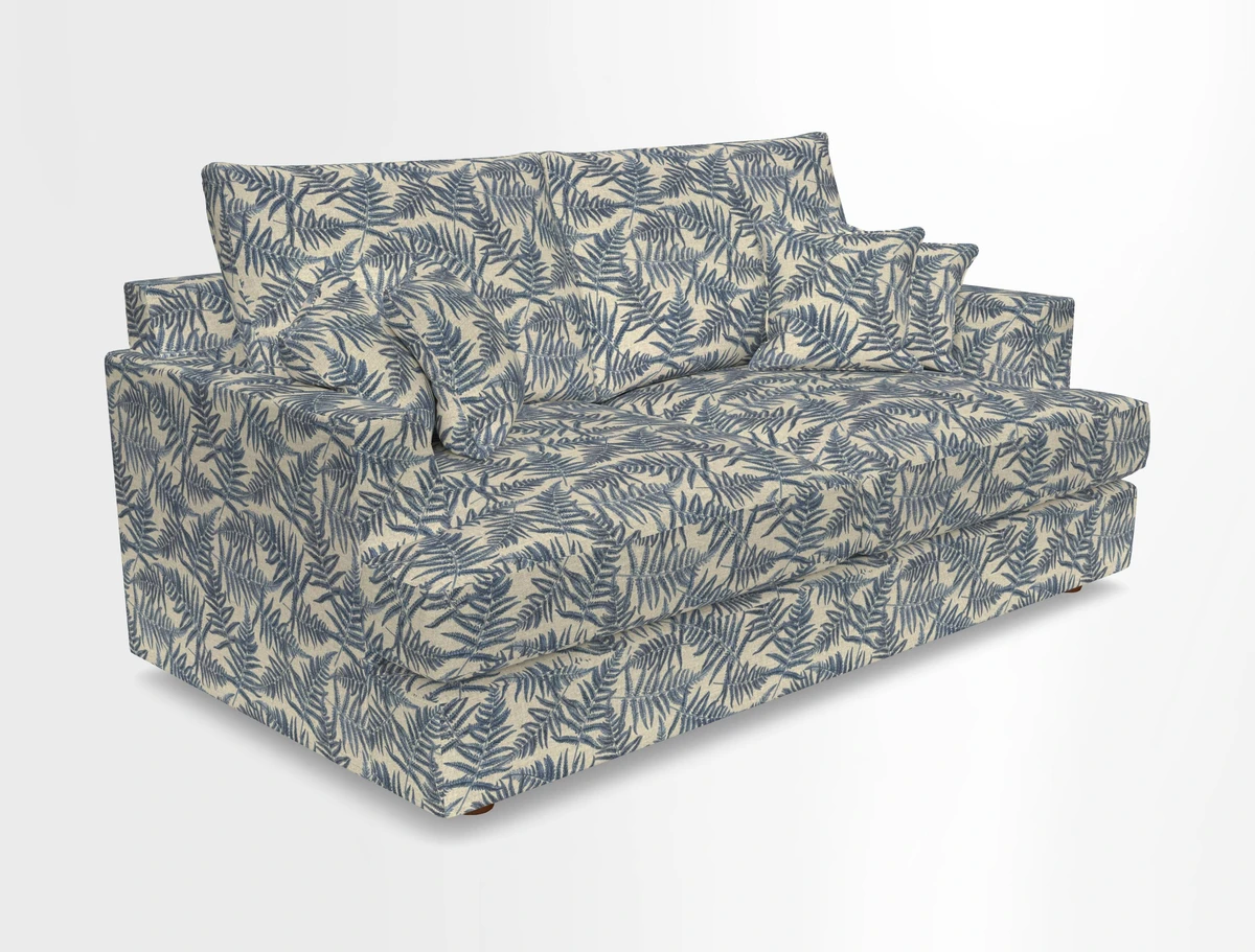 Slingsby 3 Seater Fitted Cover Sofa in Two Tone Plain Biscuit. Loose cover version available