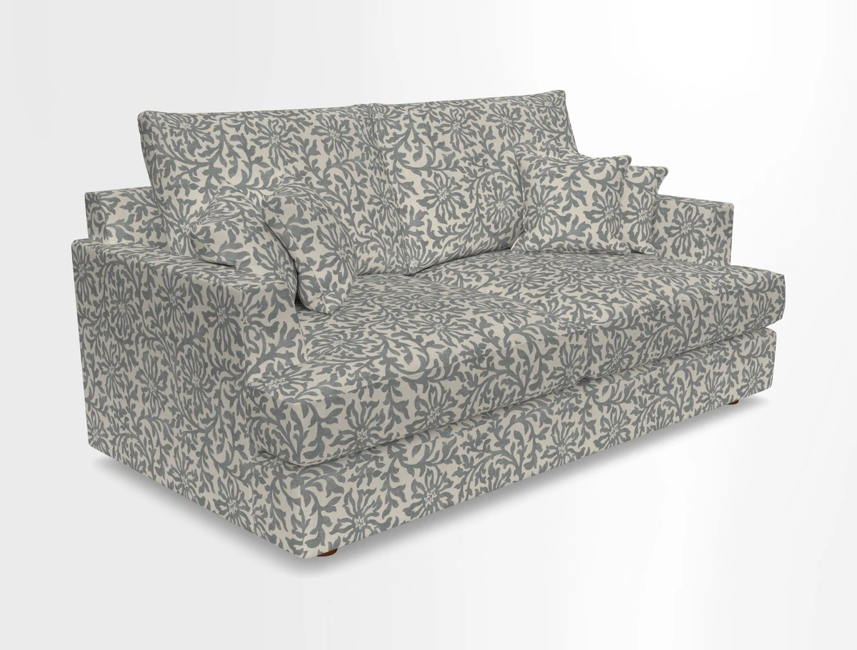 Slingsby 3 Seater Fitted Cover Sofa in Two Tone Plain Biscuit. Loose cover version available