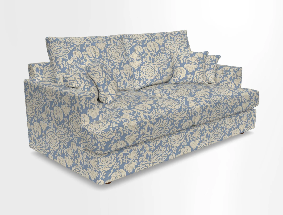 Slingsby 3 Seater Fitted Cover Sofa in Two Tone Plain Biscuit. Loose cover version available