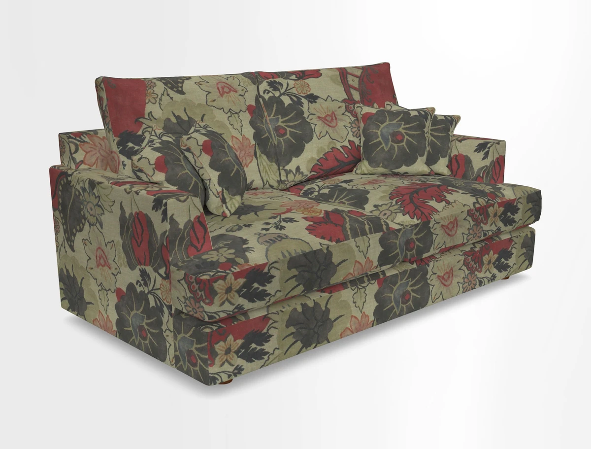 Slingsby 3 Seater Fitted Cover Sofa in Two Tone Plain Biscuit. Loose cover version available