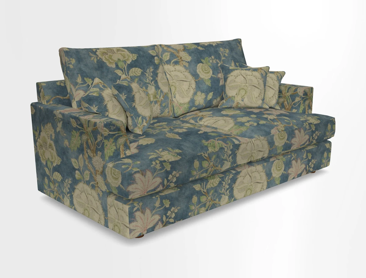 Slingsby 3 Seater Fitted Cover Sofa in Two Tone Plain Biscuit. Loose cover version available