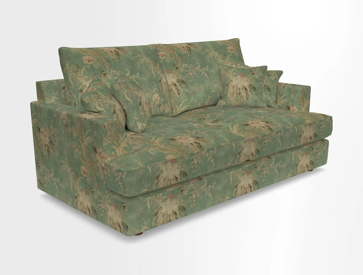 Slingsby 3 Seater Fitted Cover Sofa in Two Tone Plain Biscuit. Loose cover version available