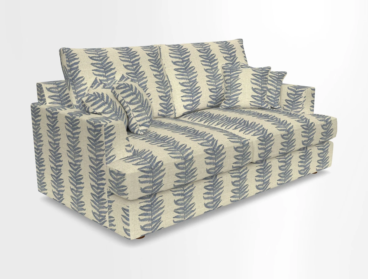 Slingsby 3 Seater Fitted Cover Sofa in Two Tone Plain Biscuit. Loose cover version available