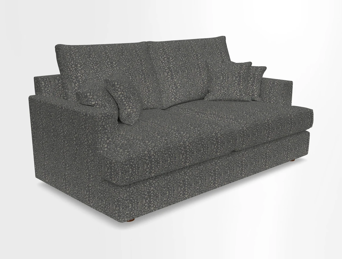 Slingsby 3 Seater Fitted Cover Sofa in Two Tone Plain Biscuit. Loose cover version available