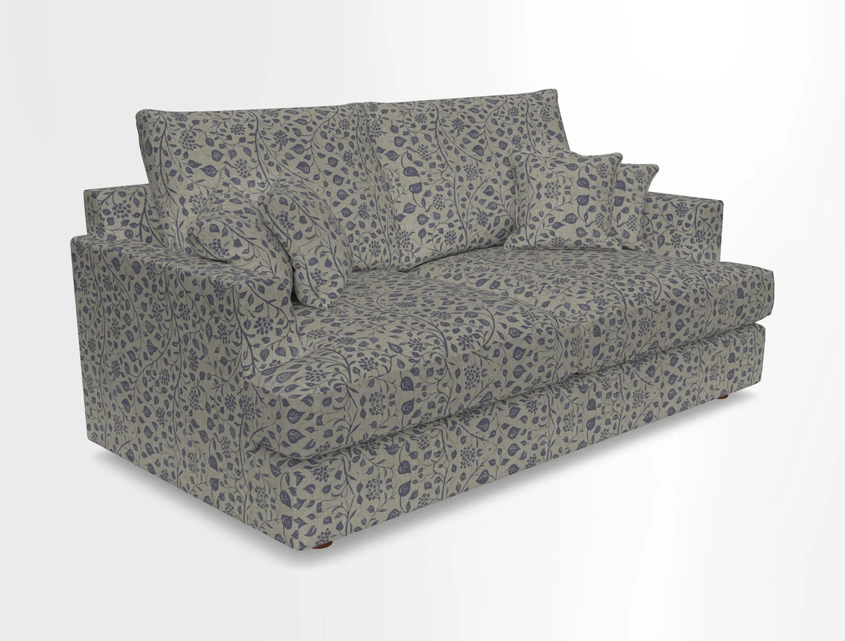 Slingsby 3 Seater Fitted Cover Sofa in Two Tone Plain Biscuit. Loose cover version available