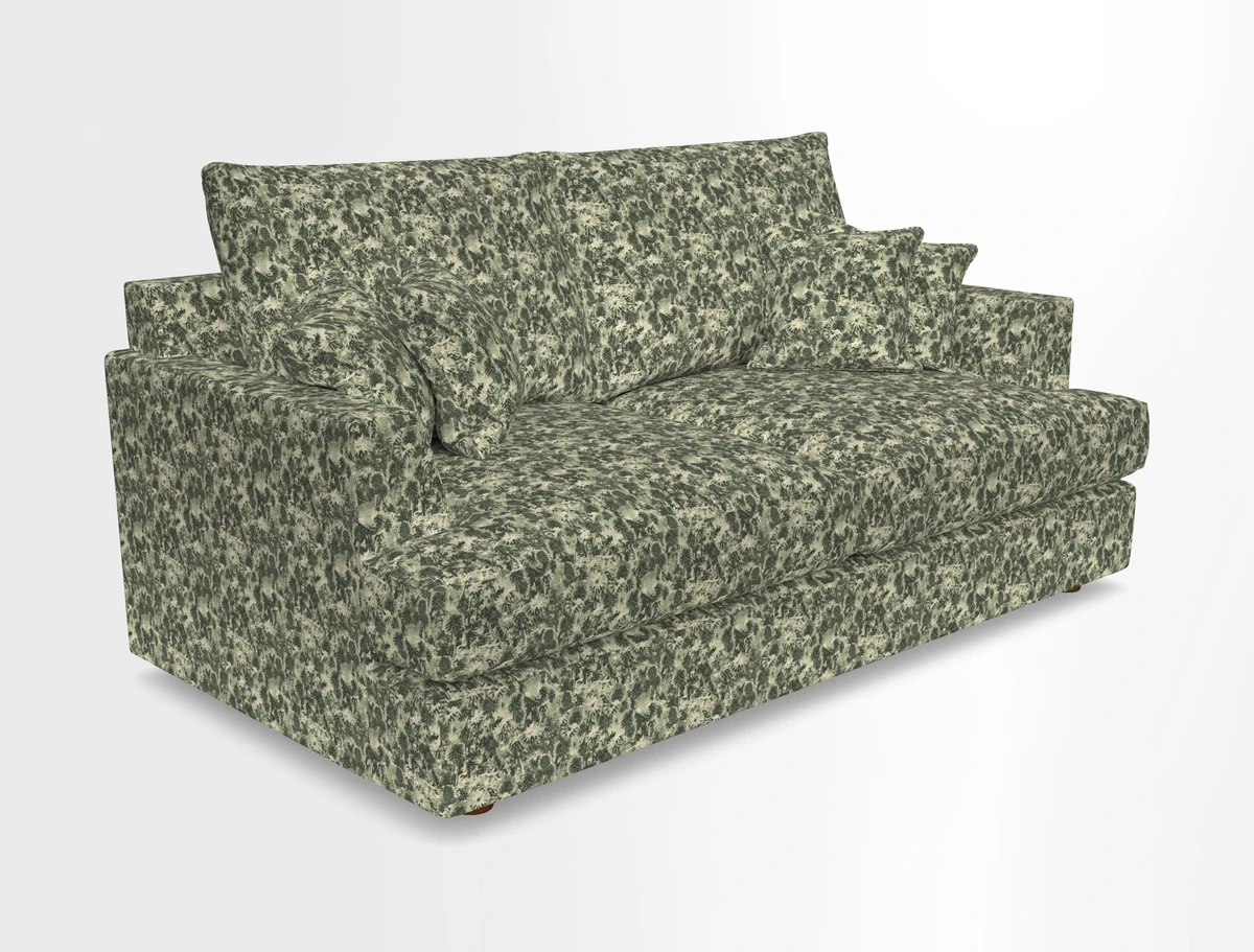 Slingsby 3 Seater Fitted Cover Sofa in Two Tone Plain Biscuit. Loose cover version available